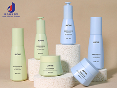 JJ8008 Baru Datang PETG Plastik Esensi Lotion Cream Botol