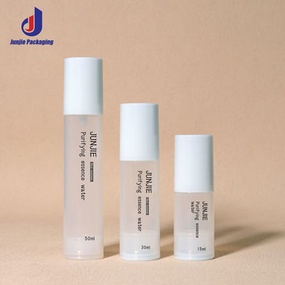 Botol Plastik PP Hijau 15ml 30ml 50ml Botol Tanpa Udara Kemasan Kosmetik Untuk Botol Kosmetik Daur Ulang