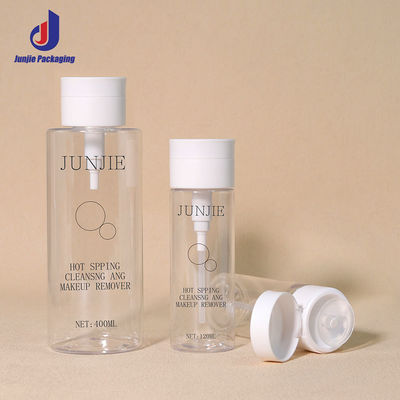 Botol PET Kosmetik 100ml 120ml 400ml Botol Penghilang Makeup Dengan Tutup Lempar