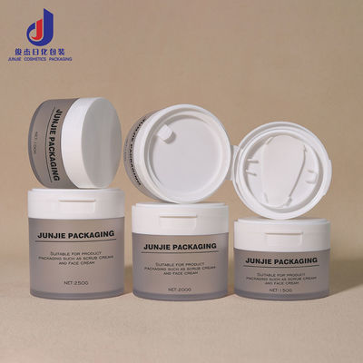 Botol Topeng Mata Kosmetik Dengan Klem Ramah Lingkungan 120ml 150g 250g Toner Clamshell Bulat Kapas Kapas Plastik