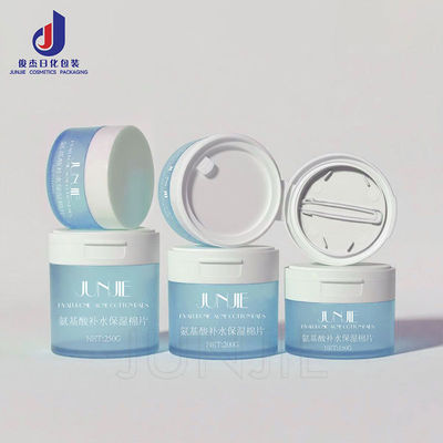 Wadah Kosmetik PET Flip-top Isi Ulang untuk Toples Krim Perawatan Kulit dalam Ukuran 150g 200g 250g