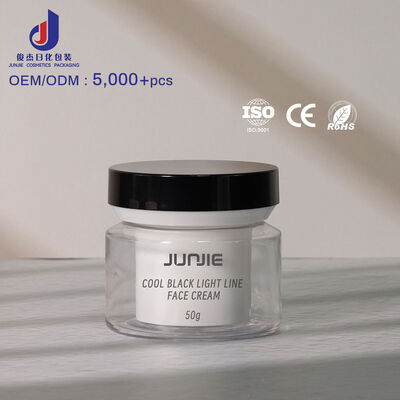 Custom Luxury Plastic Jar Dengan Flip Top Lid 100g 150g PP Empty Cream Jar Dengan sendok